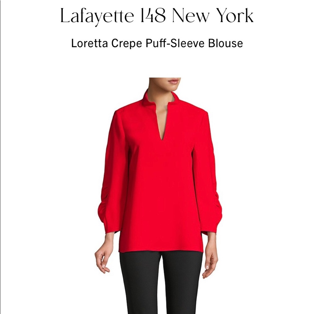 Lafayette 148 New York
Loretta Puff-Sleeve Blouse